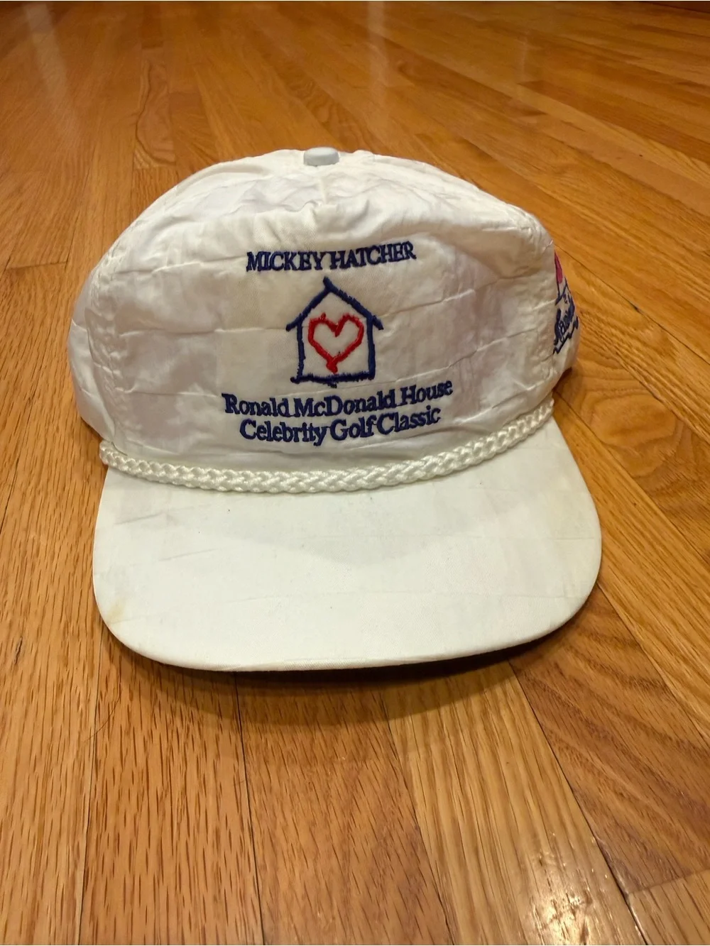 Ronald McDonald Celebrity Golf Classic White Rope-Brim Hat